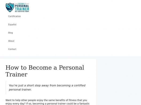 becomeapersonaltrainer.org