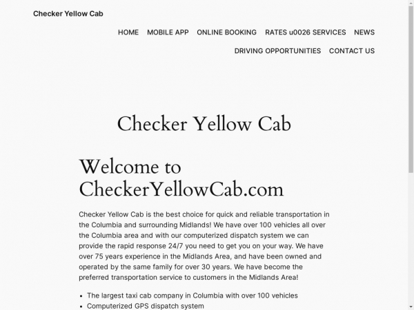 checkeryellowcab.com