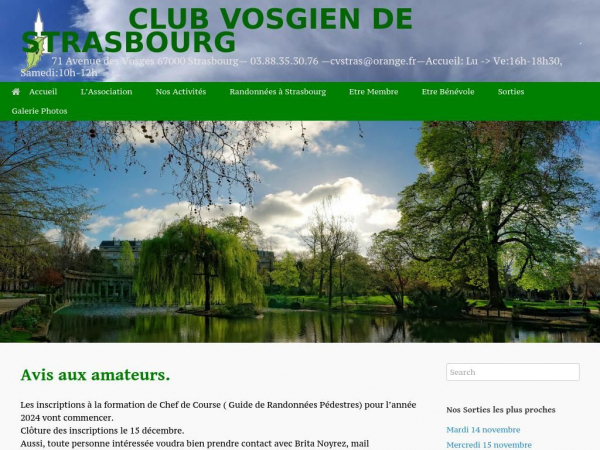 club-vosgien-strasbourg.net