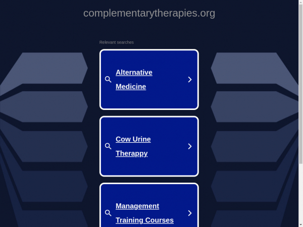 complementarytherapies.org