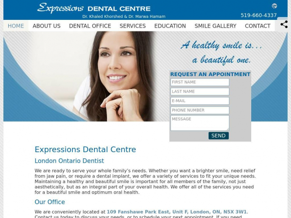 expressionsdentalcentre.com