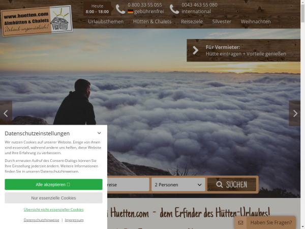huetten.com