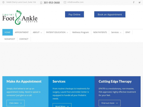 laurelfootandanklecenter.com