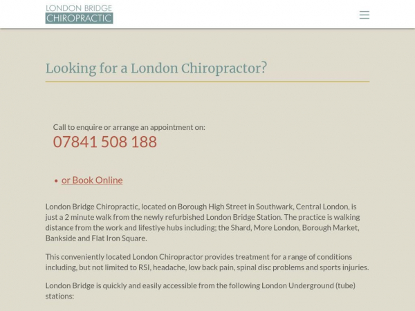 londonbridgechiropractic.co.uk