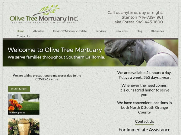 olivetreemortuary.com