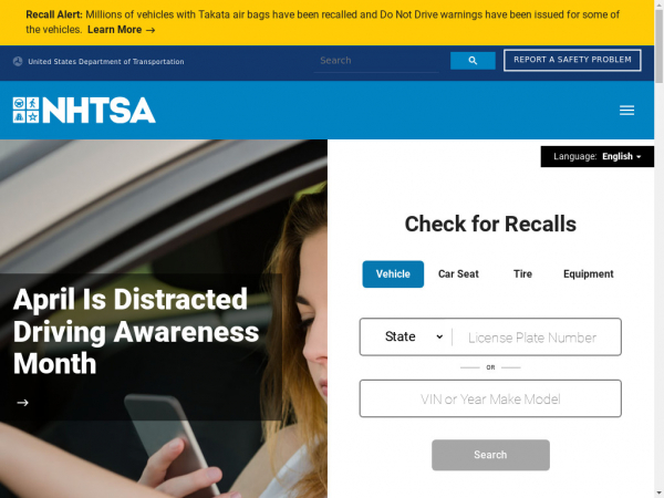 one.nhtsa.gov