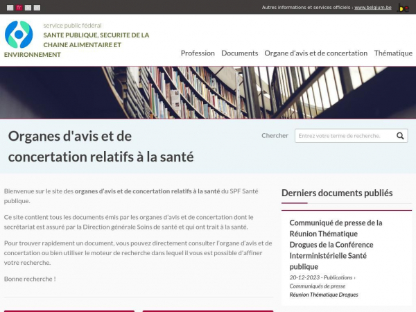 organesdeconcertation.sante.belgique.be