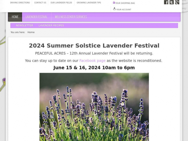 peacefulacreslavenderfarm.com