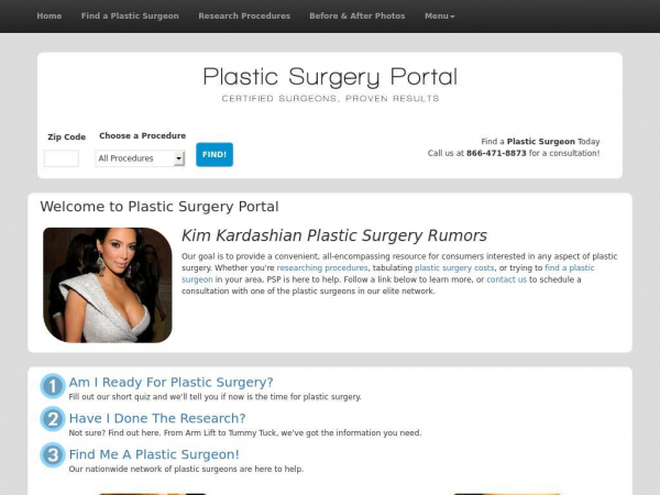 plasticsurgeryportal.com