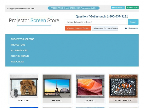 projectorscreenstore.com