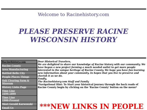 racinehistory.com