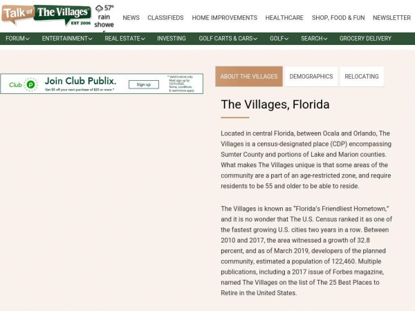 talkofthevillages.com