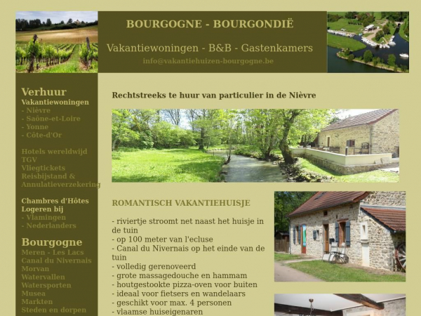 vakantiehuizen-bourgogne.be