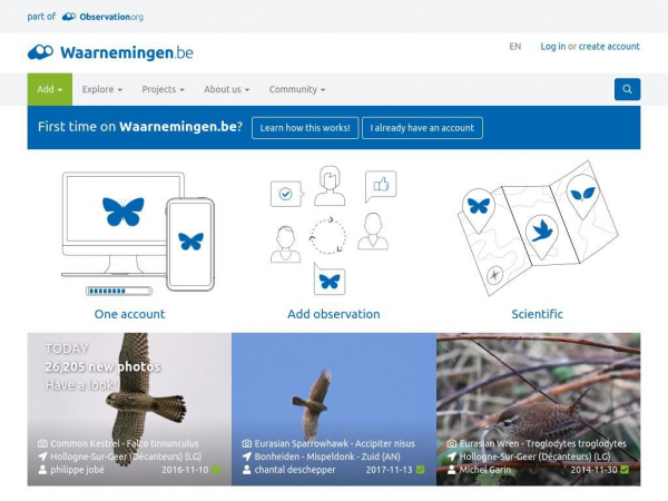 waarnemingen.be